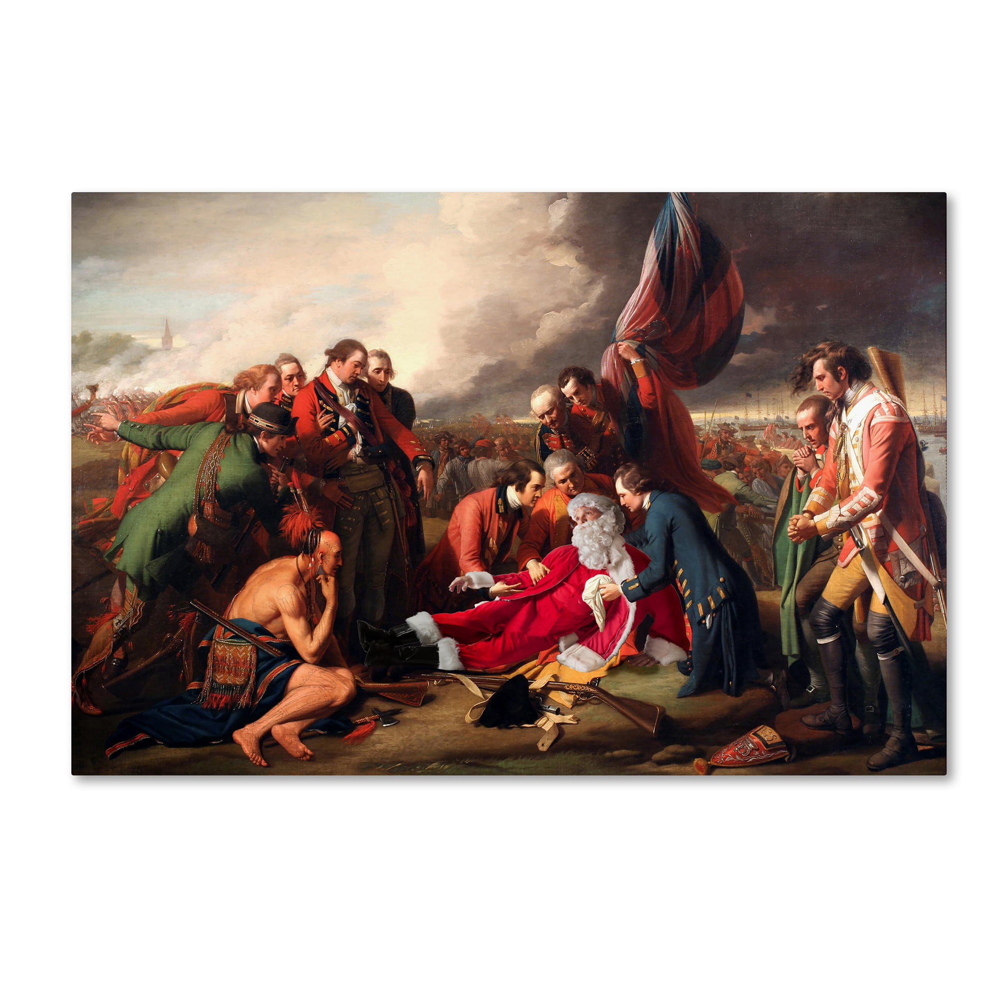 Trademark Fine Art 'West-Death Of General Wolfe' Canvas Art by Ed Wheeler