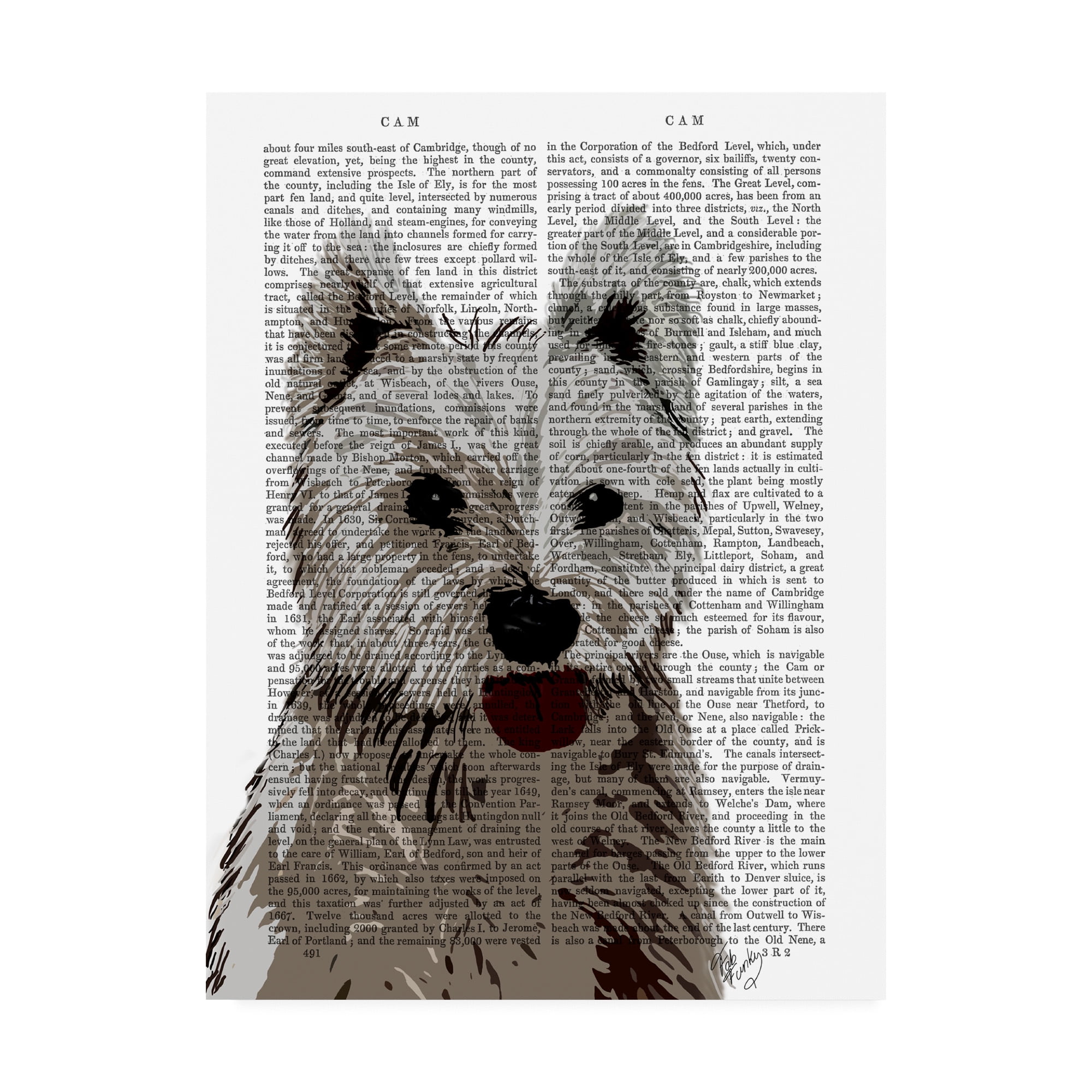Trademark Fine Art 'West Highland Terrier, Plain' Canvas Art by Fab Funky