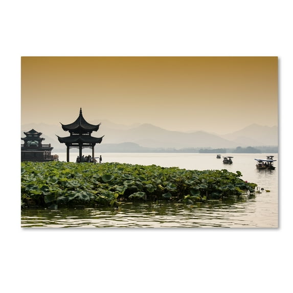 Trademark Fine Art 'West Lake' Canvas Art by Philippe Hugonnard