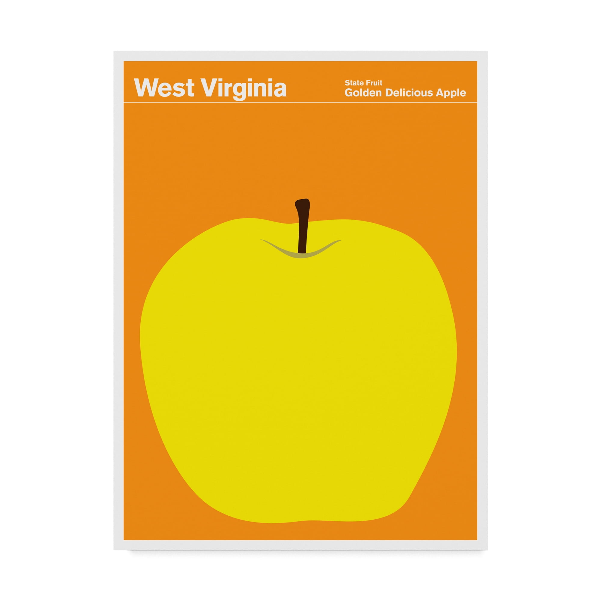 Trademark Fine Art 'West Virginia Apple' Canvas Art by Print Collection - Artist