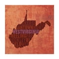 thumbnail image 1 of Trademark Fine Art 'West Virginia State Words' Canvas Art by Red Atlas Designs, 1 of 3