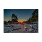 Trademark Fine Art 'Westcoast Sunset' Canvas Art by Tim Oldfor