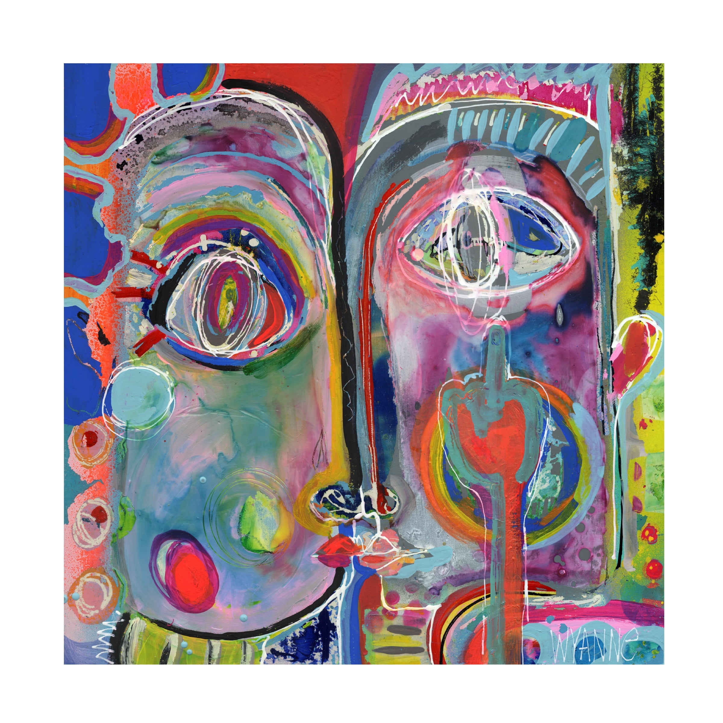 Trademark Fine Art 'What Youre Really Thinking' Canvas Art by Wyanne