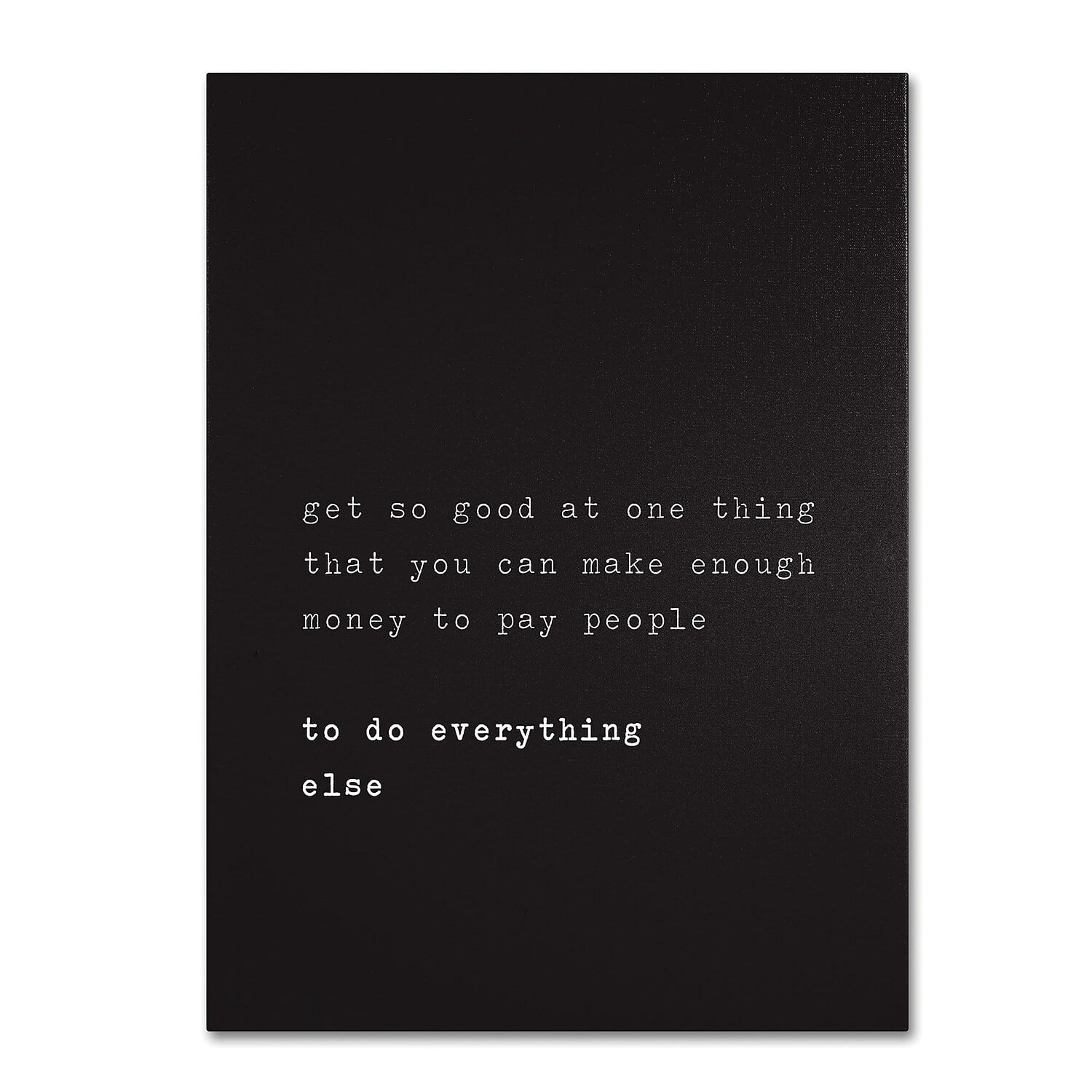 Trademark Fine Art "What's a Motto" Canvas Art by Megan Romo