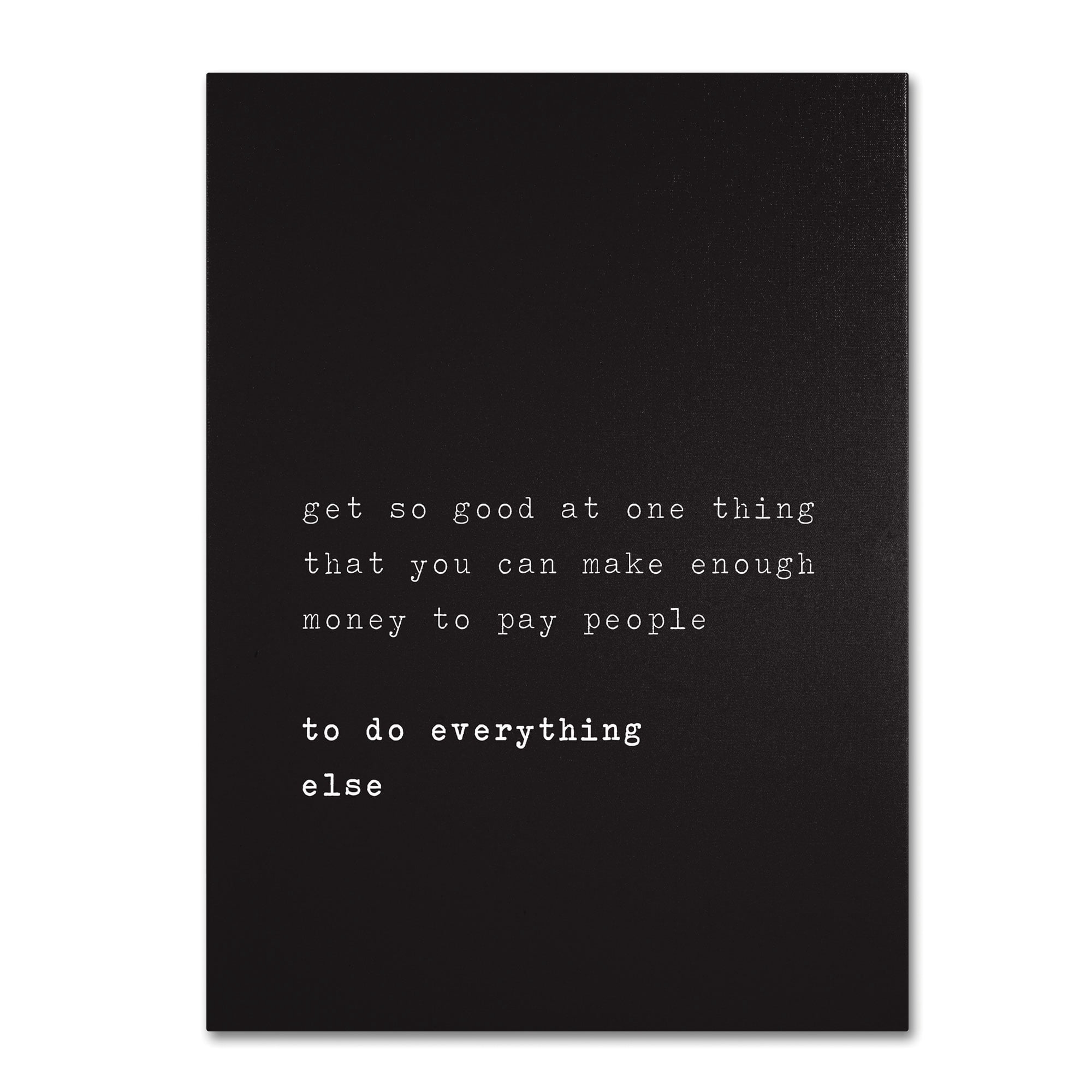 Trademark Fine Art "What's a Motto" Canvas Art by Megan Romo