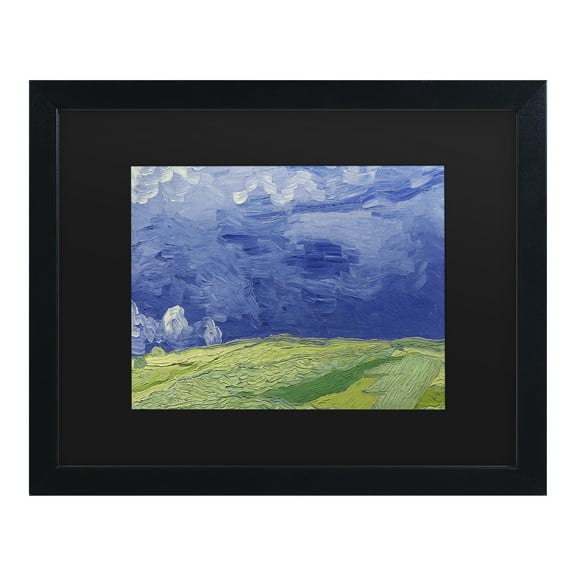 Trademark Fine Art 'Wheatfields under Thundercloud' Canvas Art by Vincent Van Gogh