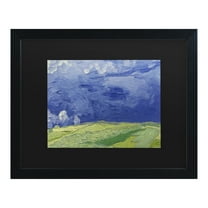 Trademark Fine Art 'Wheatfields under Thundercloud' Canvas Art by Vincent Van Gogh