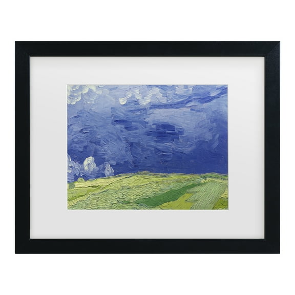Trademark Fine Art 'Wheatfields under Thundercloud' Canvas Art by Vincent Van Gogh