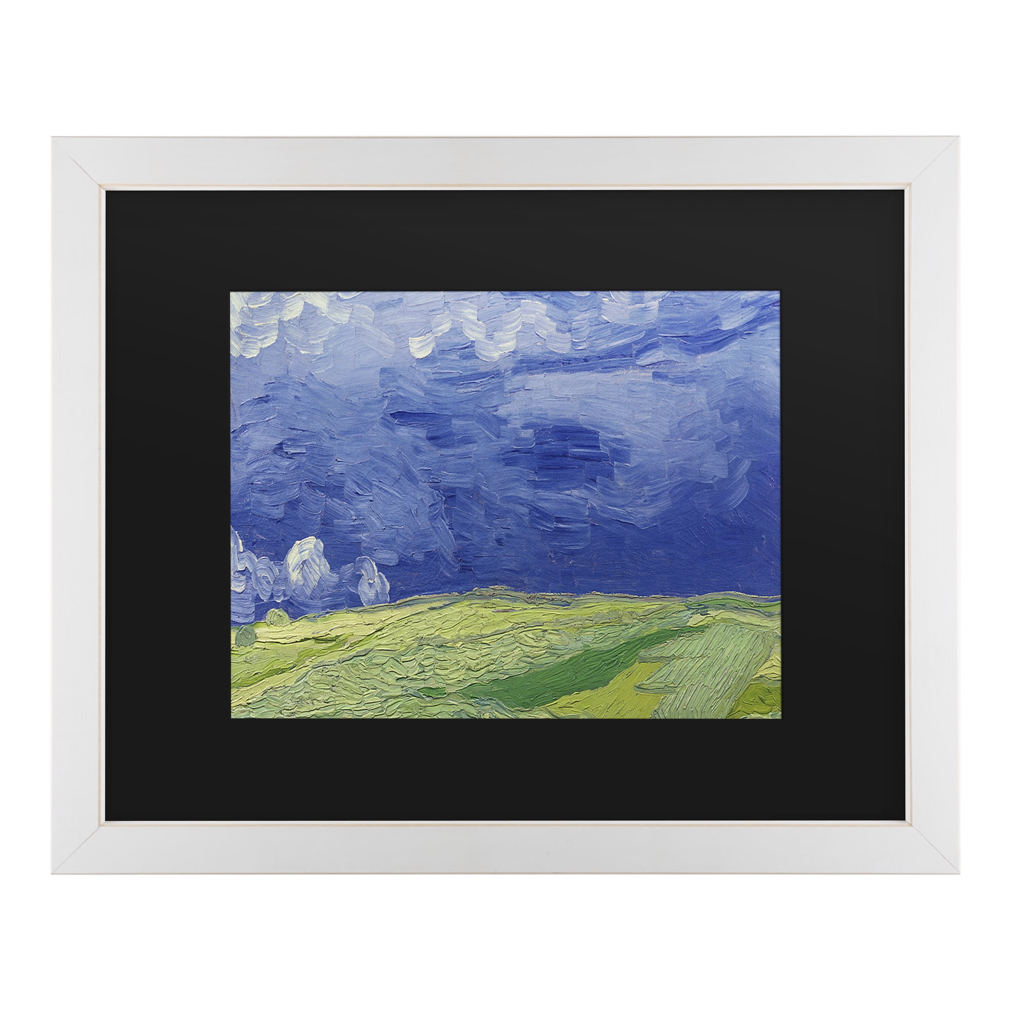 Trademark Fine Art 'Wheatfields under Thundercloud' Canvas Art by Vincent Van Gogh