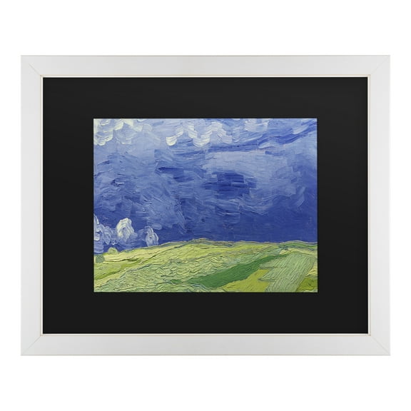 Trademark Fine Art 'Wheatfields under Thundercloud' Canvas Art by Vincent Van Gogh