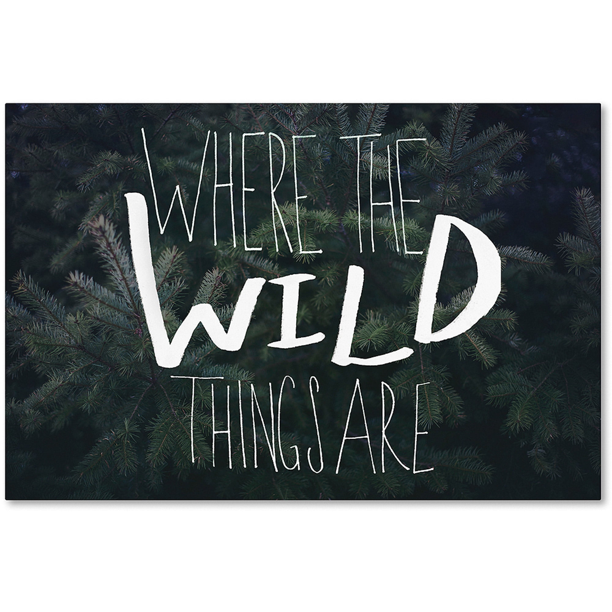 Trademark Fine Art "Where the Wild Things Are" Canvas Art by Leah Flores