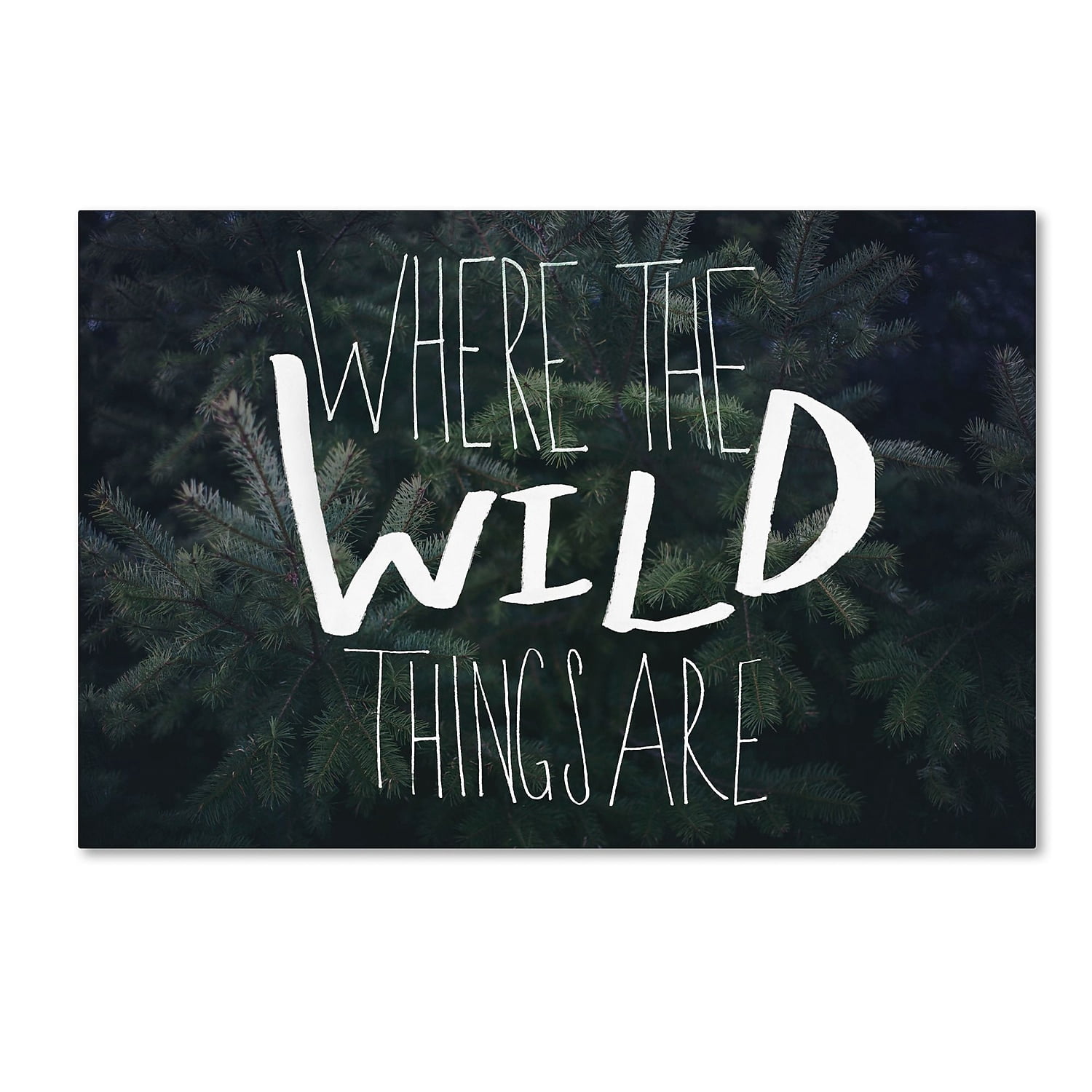 Trademark Fine Art "Where the Wild Things Are" Canvas Art by Leah Flores