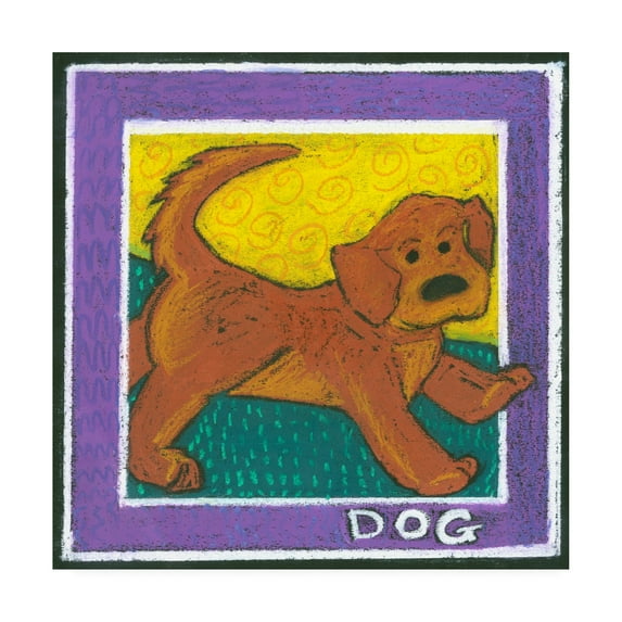 Trademark Fine Art 'Whimsical Dog' Canvas Art by Lisa Choate