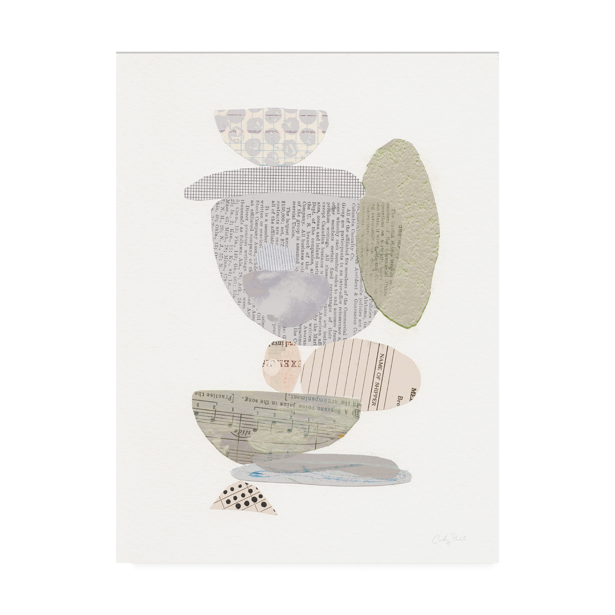Trademark Fine Art 'Whimsy VI Neutral' Canvas Art by Courtney Prahl