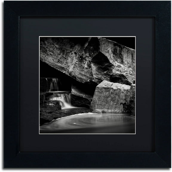 Trademark Fine Art "Whirlpool" Canvas Art by Dave MacVicar, Black Matte, Black Frame