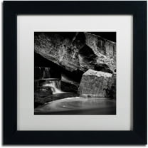 Trademark Fine Art "Whirlpool" Canvas Art by Dave MacVicar, White Matte, Black Frame