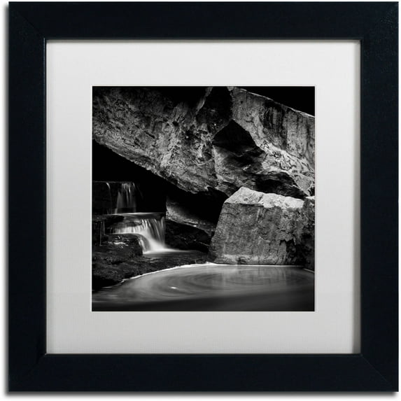 Trademark Fine Art "Whirlpool" Canvas Art by Dave MacVicar, White Matte, Black Frame