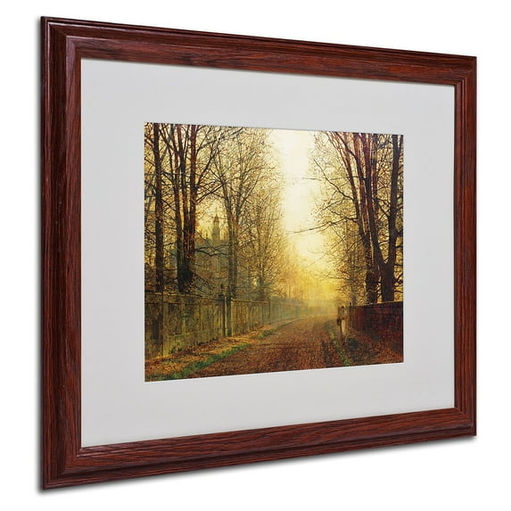 Trademark Fine Art "Whitby" Canvas Art by John Grimshaw, Wood Frame