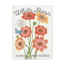 Trademark Fine Art 'White Barn Flowers III' Canvas Art by Sue Schlabach