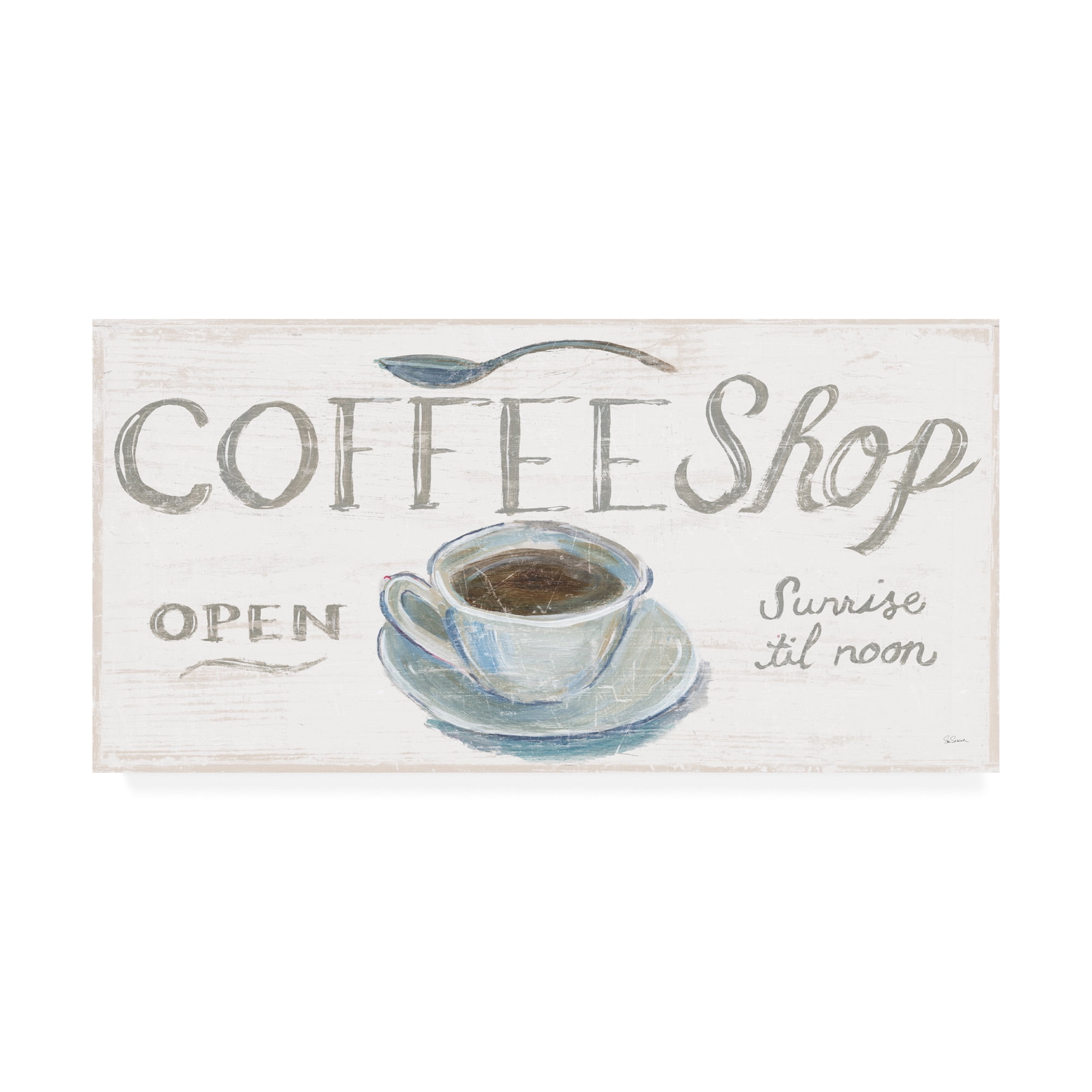 Trademark Fine Art 'White Barn Signs II' Canvas Art by Sue Schlabach