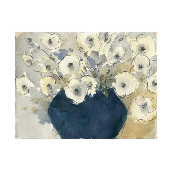 Trademark Fine Art Samuel Dixon White Blossom Study Ii Canvas Wall Art - 14x19