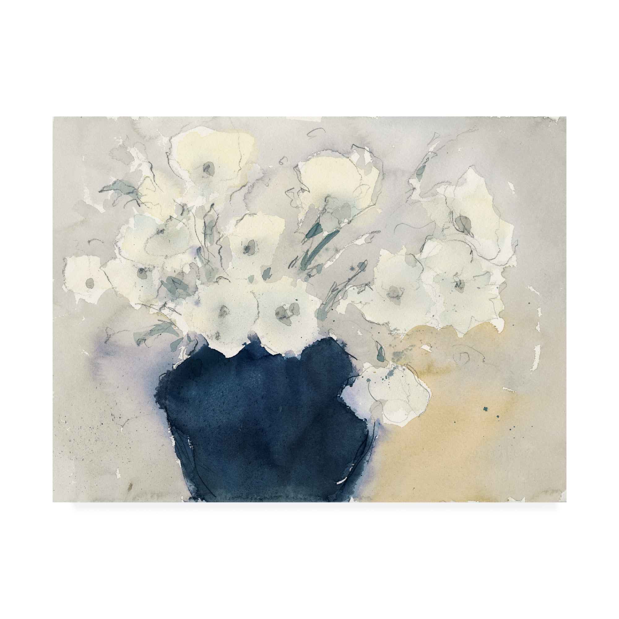 Trademark Fine Art 'White Bouquet' Canvas Art by Samuel Dixon