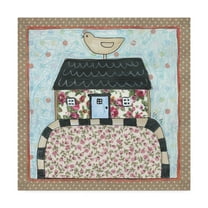 Trademark Fine Art 'White Floral Cottage' Canvas Art by Cherry Pie Studios