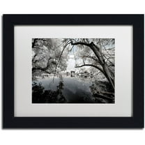 Trademark Fine Art "White Foliage" Canvas Art by Philippe Hugonnard, White Matte, Black Frame