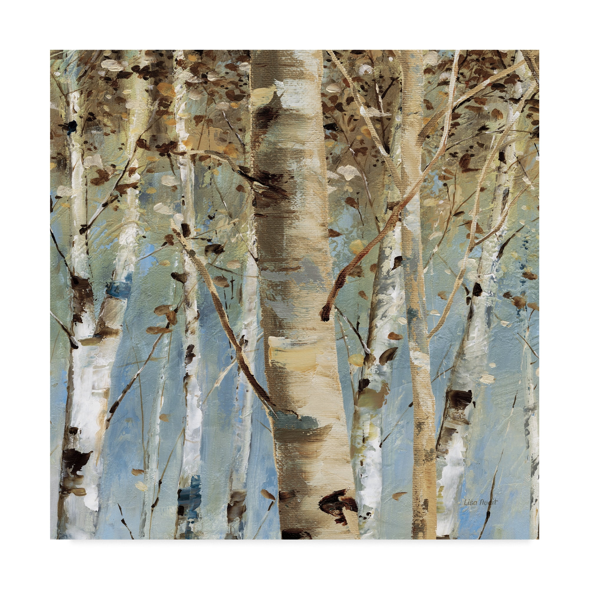 Trademark Fine Art 'White Forest III' Canvas Art by Lisa Audit