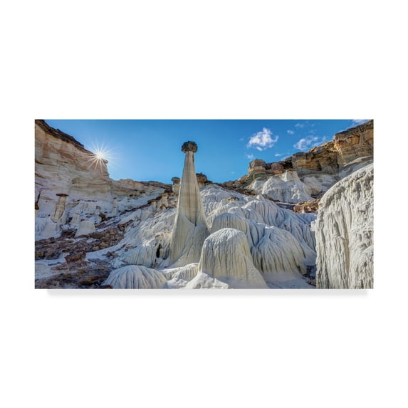Trademark Fine Art 'White Hoodoos' Canvas Art by Pierre Leclerc