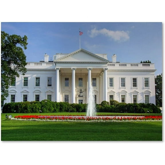 Trademark Fine Art "White House" Canvas Art by CATeyes