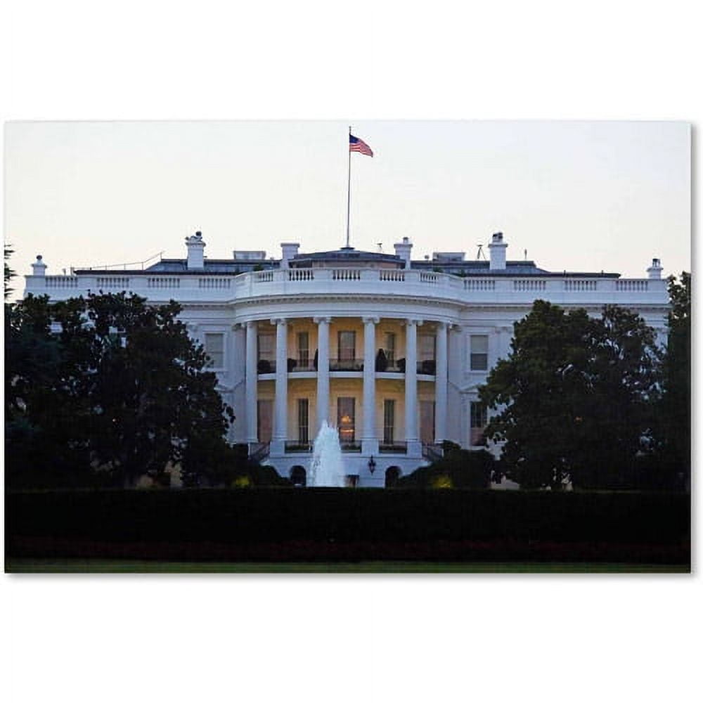 Trademark Fine Art "White House" Canvas Art by CATeyes