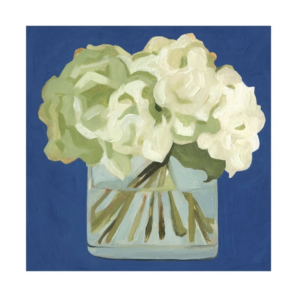 Trademark Fine Art Emma Scarvey White Hydrangeas Ii Canvas Wall Art - 14x14