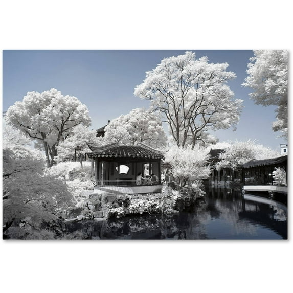 Trademark Fine Art "White Lake" Canvas Art by Philippe Hugonnard