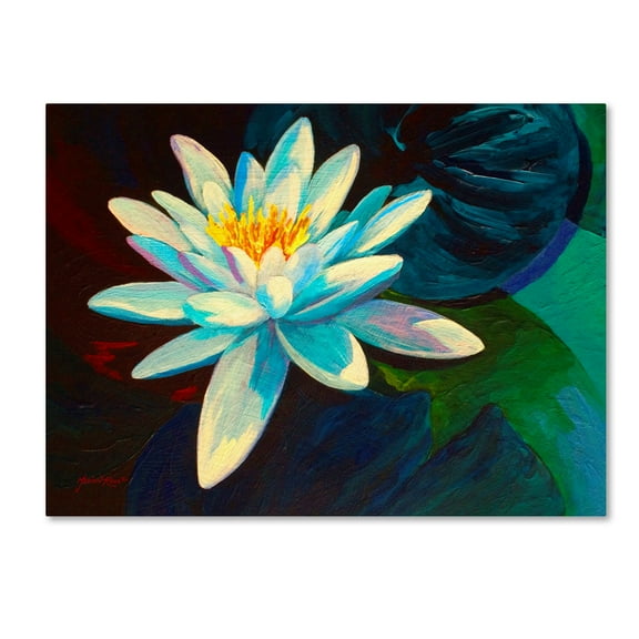Trademark Fine Art 'White Lily' Canvas Art by Marion Rose