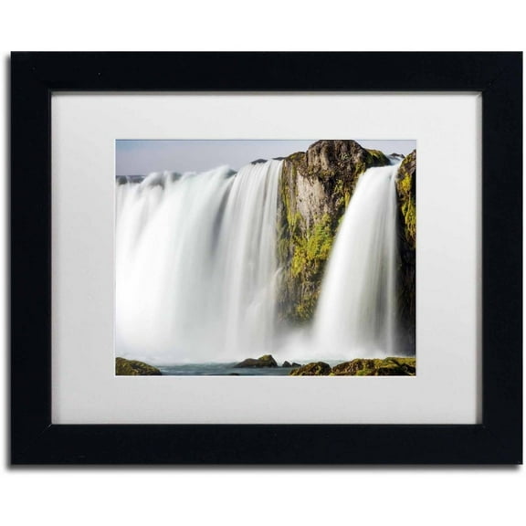 Trademark Fine Art 'White Noise' Canvas Art by Philippe Sainte-Laudy, White Matte, Black Frame