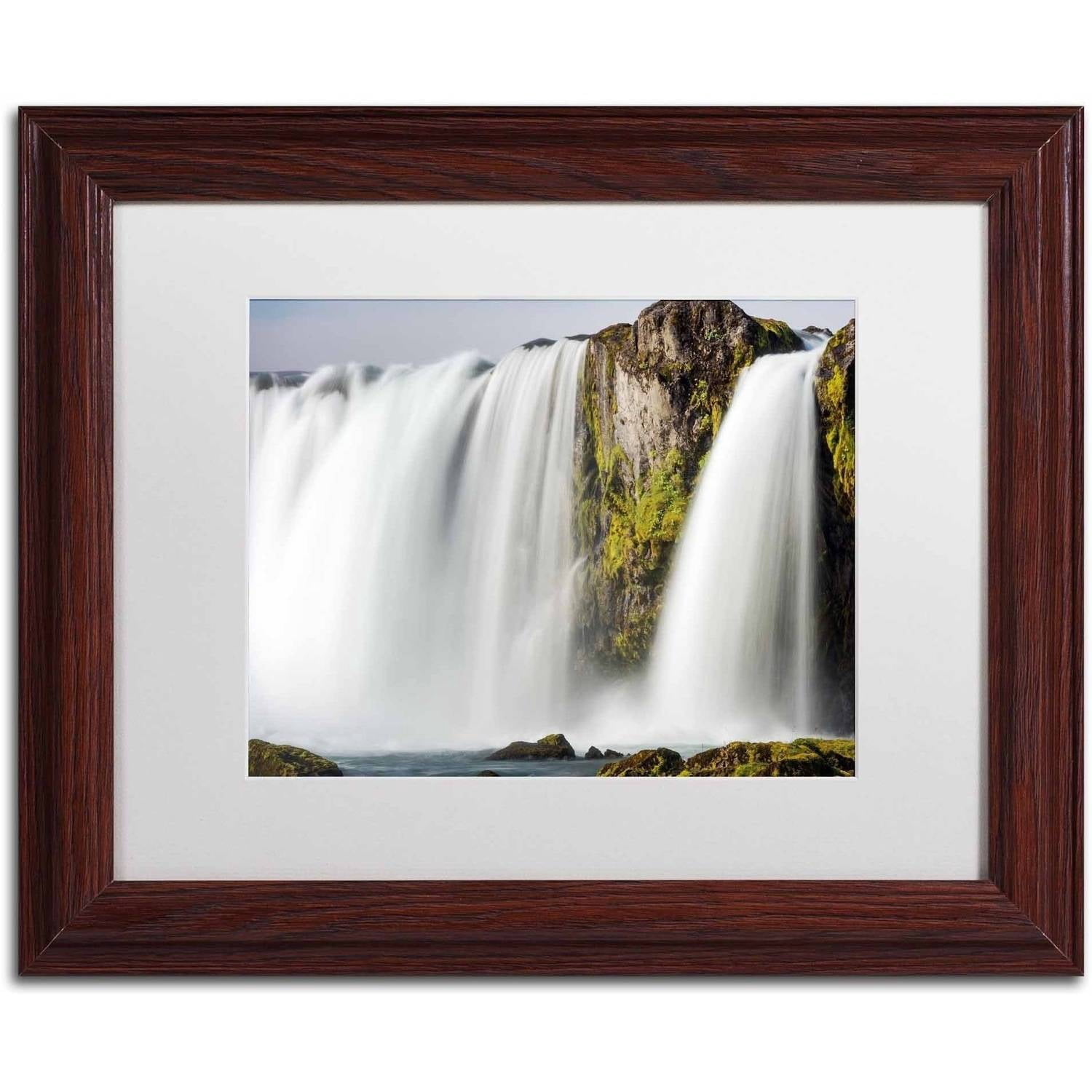 Trademark Fine Art 'White Noise' Canvas Art by Philippe Sainte-Laudy, White Matte, Wood Frame