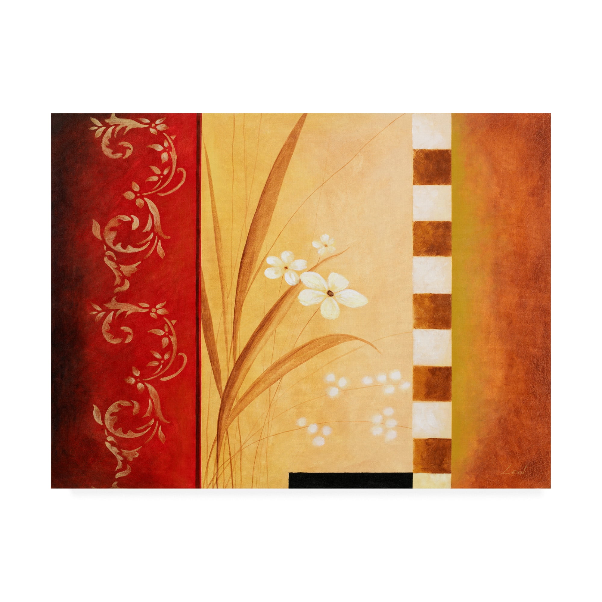 Trademark Fine Art 'White On Panels 1' Canvas Art by Pablo Esteban