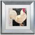 thumbnail image 1 of Trademark Fine Art "White Rooster Caf? I" Canvas Art by Color Bakery White Matte, Silver Frame, 1 of 4
