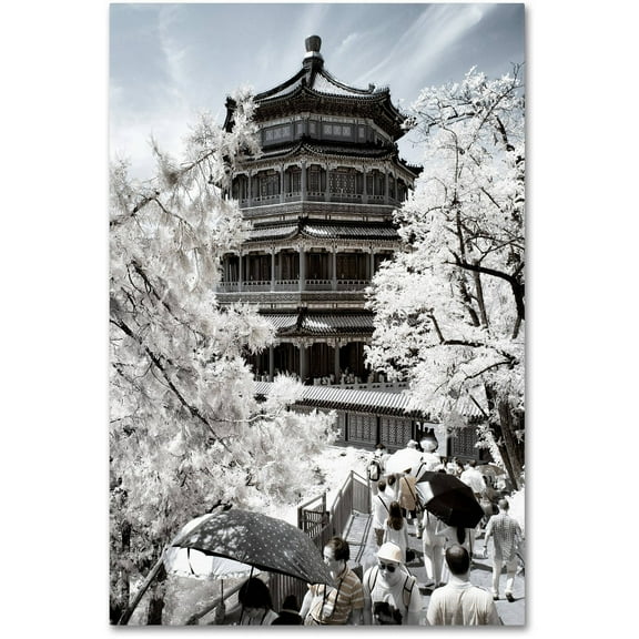 Trademark Fine Art "White Temple" Canvas Art by Philippe Hugonnard