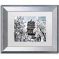 thumbnail image 1 of Trademark Fine Art "White Temple I" Canvas Art by Philippe Hugonnard, White Matte, Silver Frame, 1 of 1