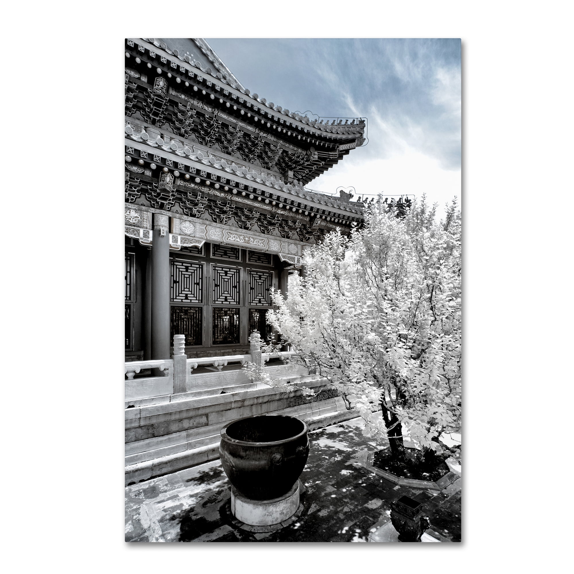 Trademark Fine Art "White Temple X" Canvas Art by Philippe Hugonnard