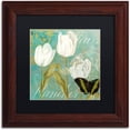 thumbnail image 1 of Trademark Fine Art "White Tulips I" Canvas Art by Color Bakery Black Matte, Wood Frame, 1 of 1