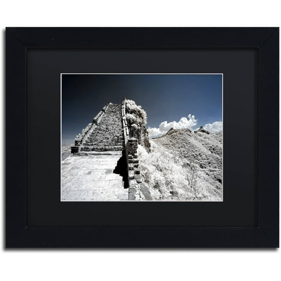 Trademark Fine Art "White Wall" Canvas Art by Philippe Hugonnard, Black Matte, Black Frame