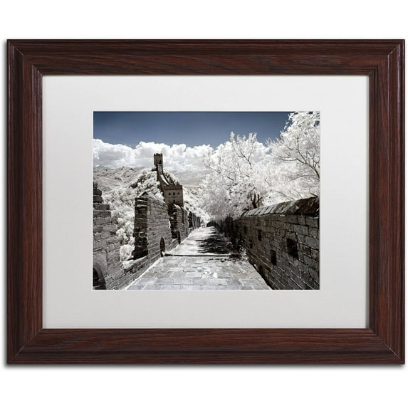 Trademark Fine Art "White Wall II" Canvas Art by Philippe Hugonnard, White Matte, Wood Frame