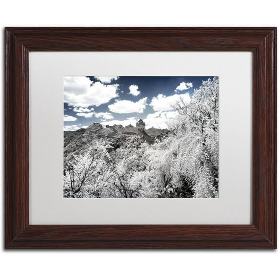 Trademark Fine Art "White Wall VI" Canvas Art by Philippe Hugonnard, White Matte, Wood Frame
