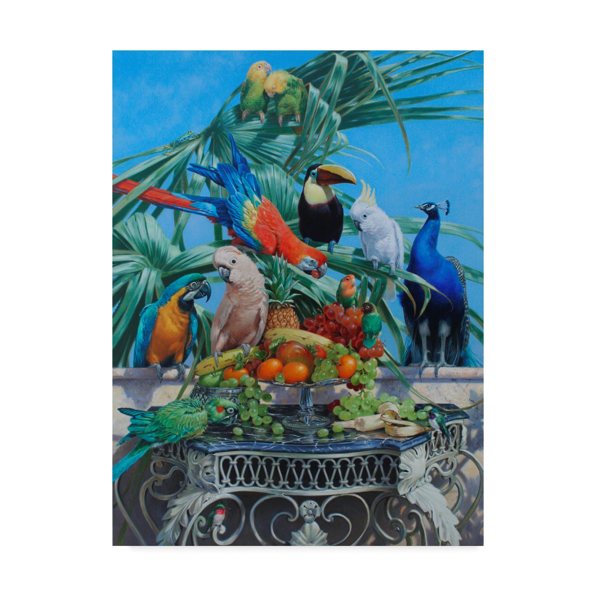 Trademark Fine Art 'Who Let The Birds Out' Canvas Art by Michael Jackson