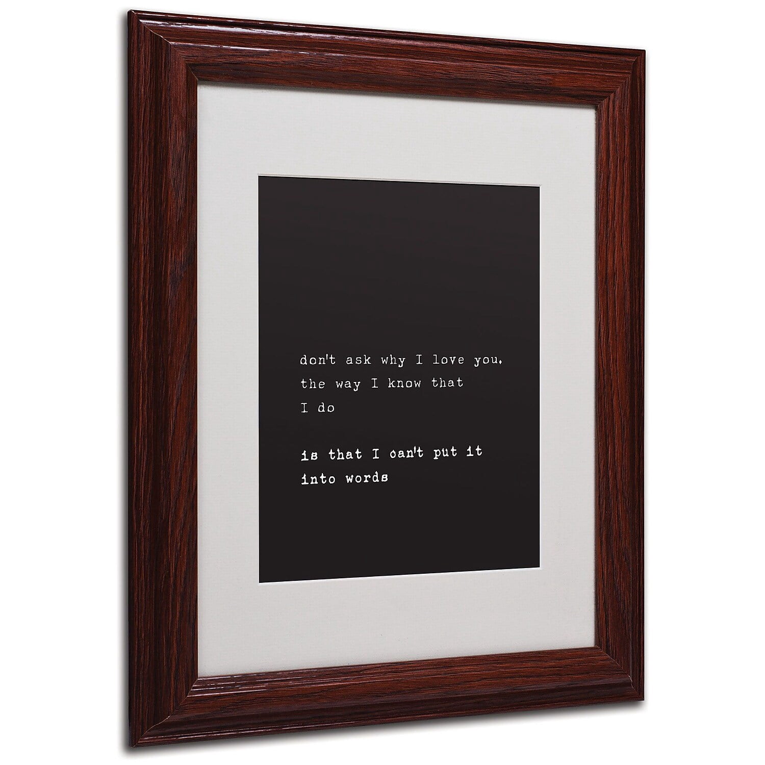 Trademark Fine Art "Why I Love You" Canvas Art by Megan Romo, Wood Frame