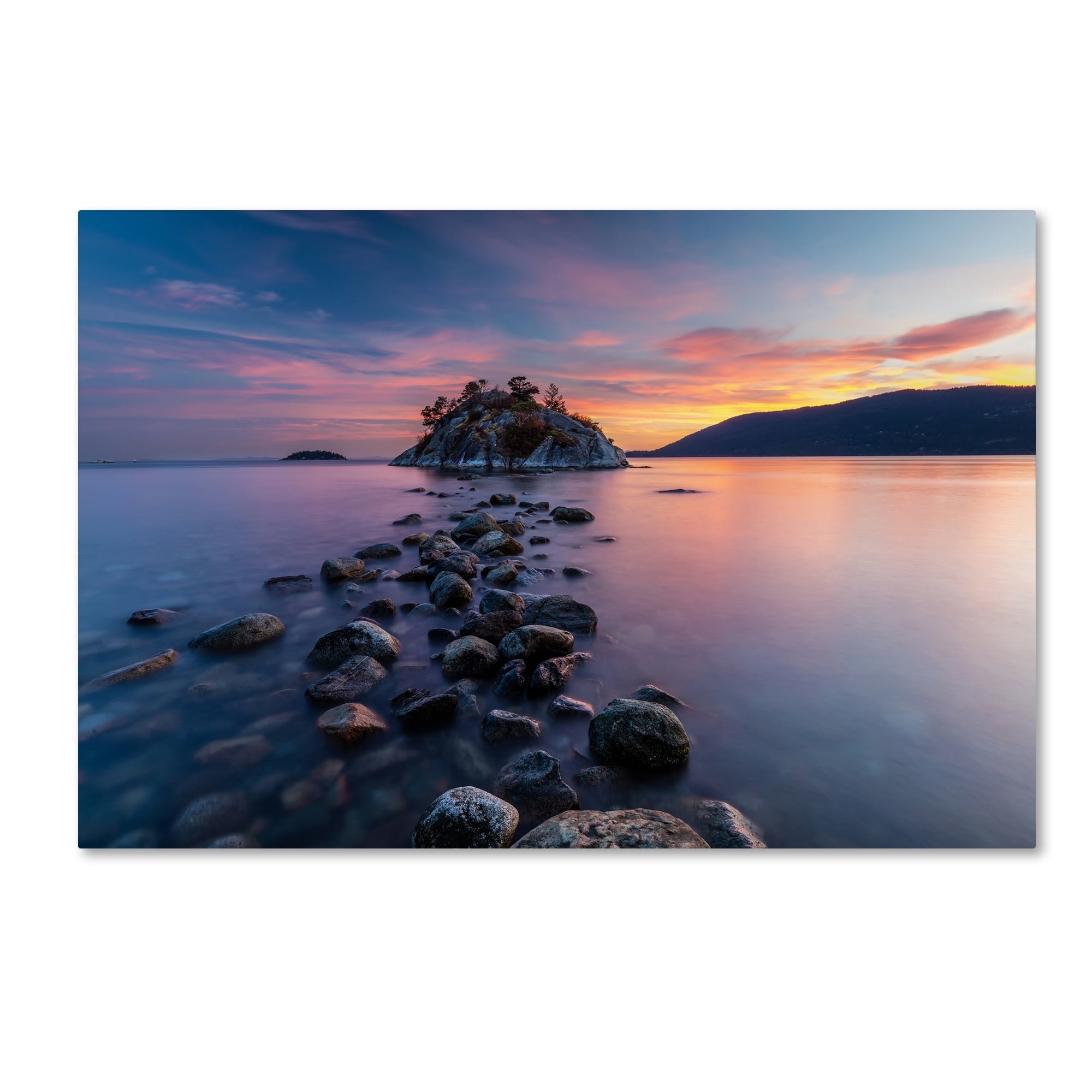 Pierre Leclerc 'Whytecliff Sunset' Canvas Art 16 x 24