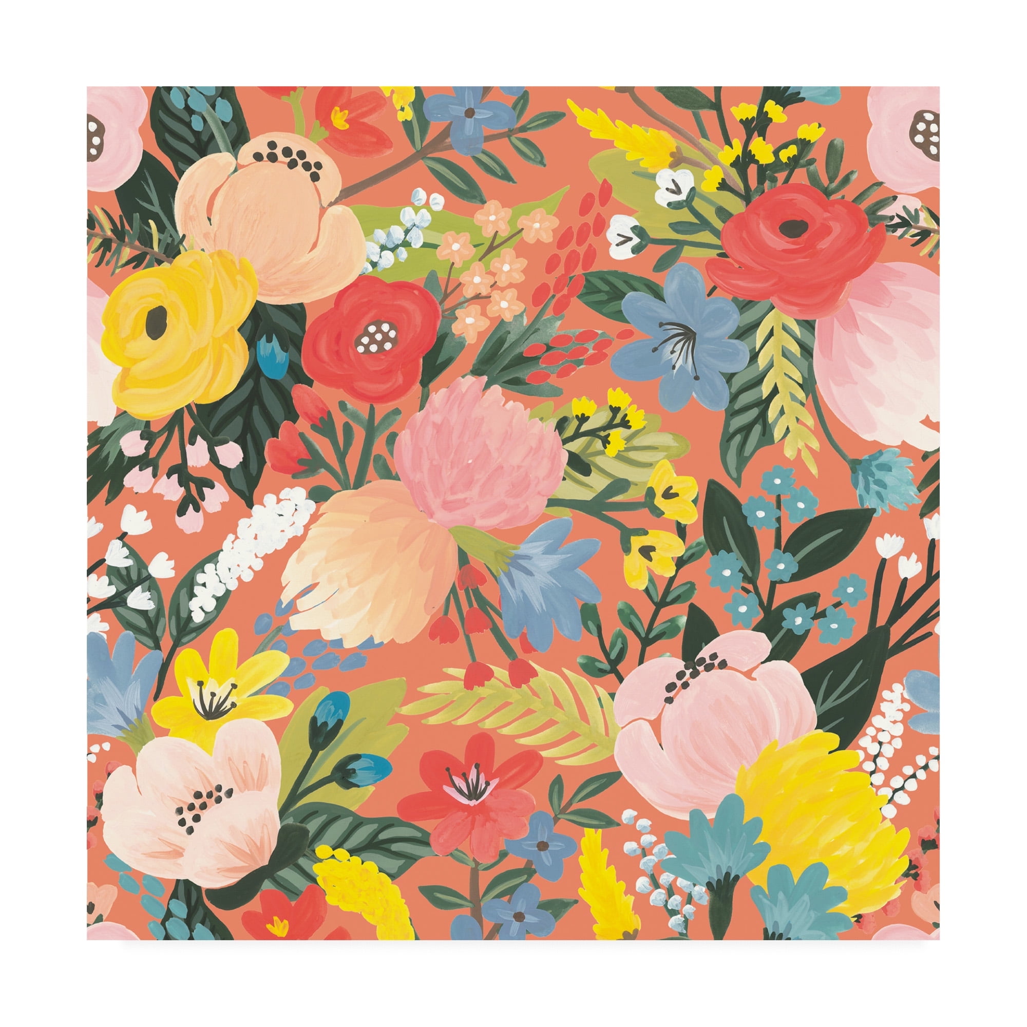 Trademark Fine Art 'Wild Garden Pattern IB' Canvas Art by Laura Marshall